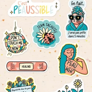 Mini planche de stickers Peaussible n°1