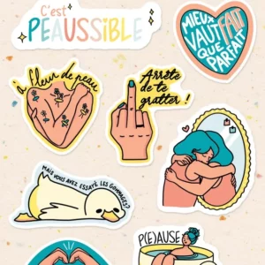 Mini planche de stickers Peaussible n°2