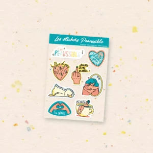 Mini planche de stickers Peaussible n°2