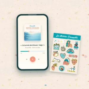 Une petite voix à tes côtés : la boîte à outils audio + la grande planche de stickers (frais de port offerts)