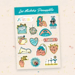 La planche de stickers Peaussible